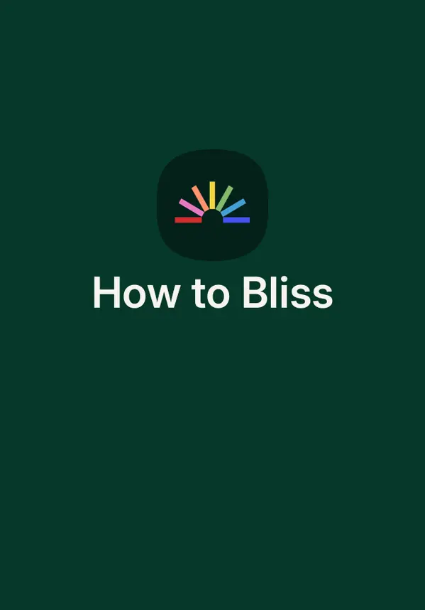 How to Bliss by Adam Martin cover
