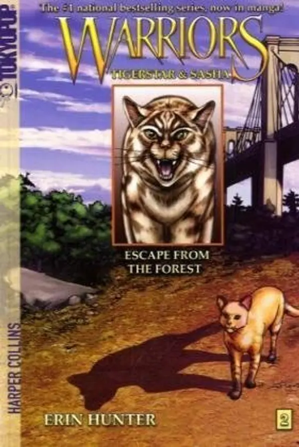 Escape From the Forest (Warriors Manga: Tigerstar & Sasha, #2) by Erin Hunter cover