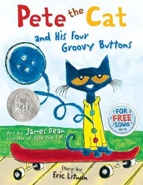 Pete the Cat and His Four Groovy Buttons by Eric Litwin cover