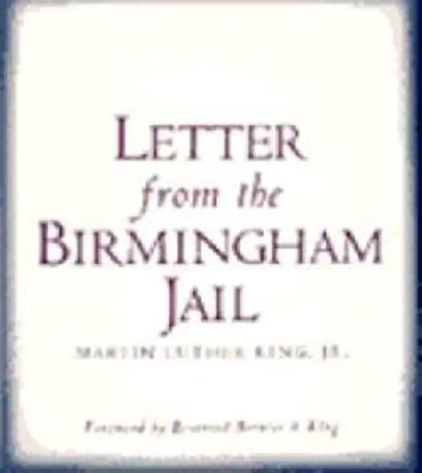Letter from the Birmingham Jail by Martin Luther King Jr. cover