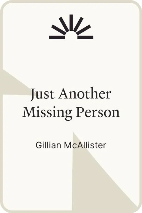 Just Another Missing Person by Gillian McAllister cover