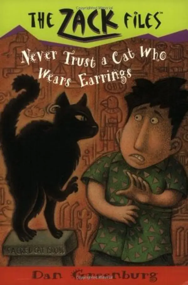 Never Trust A Cat Who Wears Earrings (The Zack Files #7) by Dan Greenburg cover