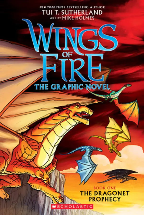 The Dragonet Prophecy (Wings of Fire Graphic Novel, #1) by Tui T. Sutherland cover