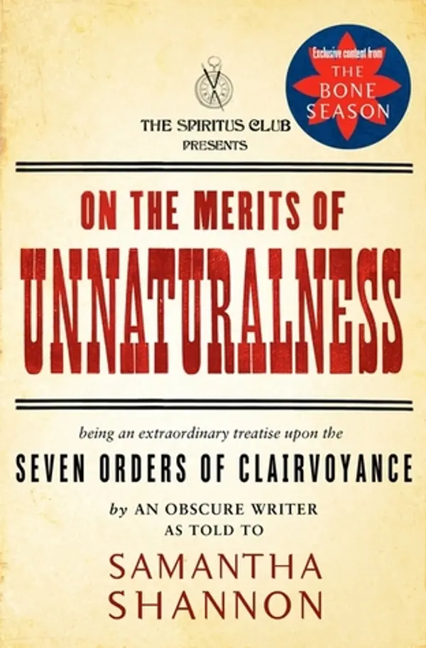On the Merits of Unnaturalness by Samantha    Shannon cover