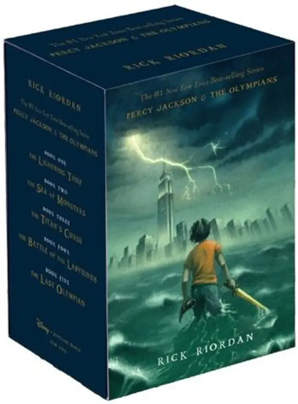Percy Jackson and the Olympians by Rick Riordan cover