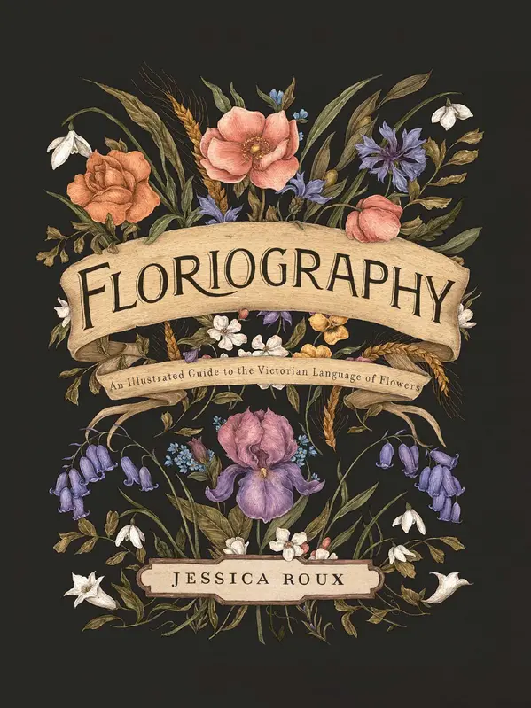 Floriography: An Illustrated Guide to the Victorian Language of Flowers by Jessica Roux cover
