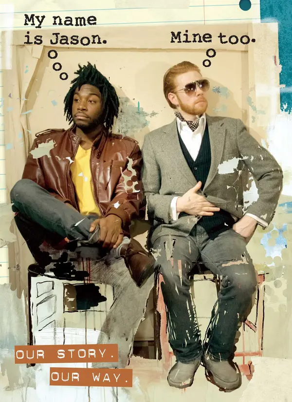 My Name Is Jason. Mine Too.: Our Story. Our Way. by Jason Reynolds, Jason Griffin cover