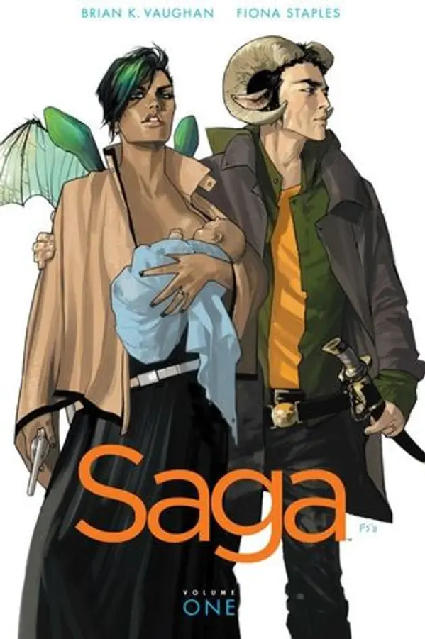 Saga, Volume 1 by Brian K. Vaughan cover