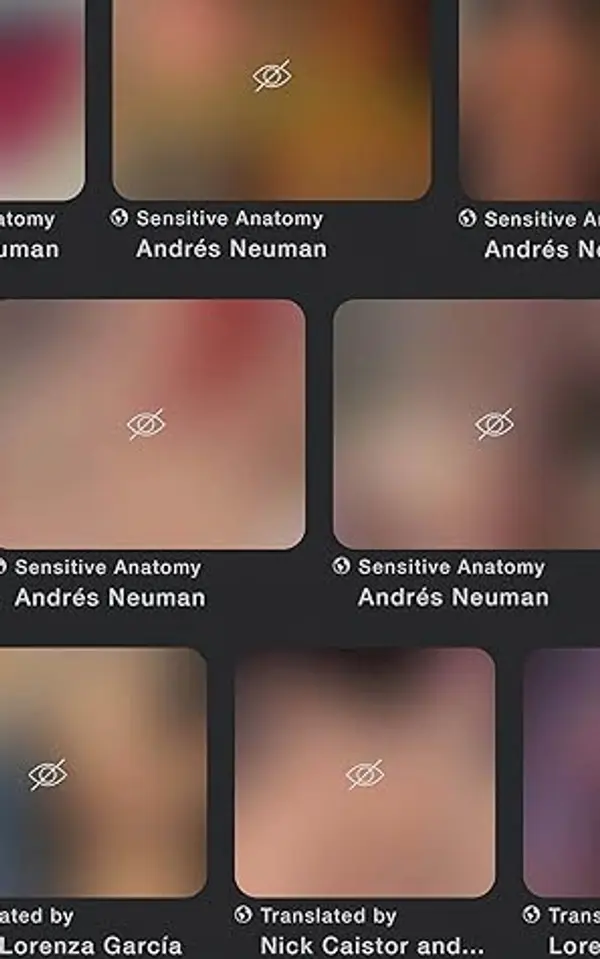 Sensitive Anatomy by Andrés Neuman, Nick Caistor, Lorenza Garcia cover