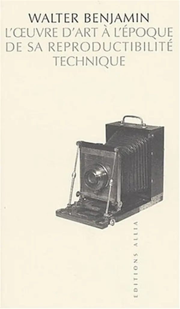 L'oeuvre d'art à l'époque de sa reproductibilté technique by Walter Benjamin cover
