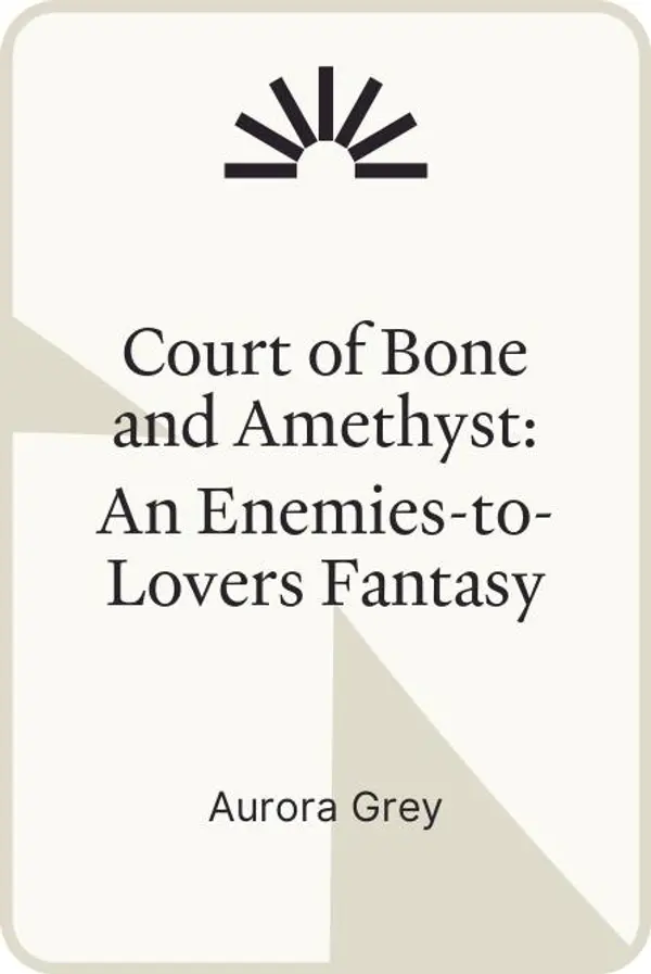 Court of Bone and Amethyst: An Enemies-to-Lovers Fantasy Romance (Dark Fae Guardian Book 2) by Aurora Grey cover
