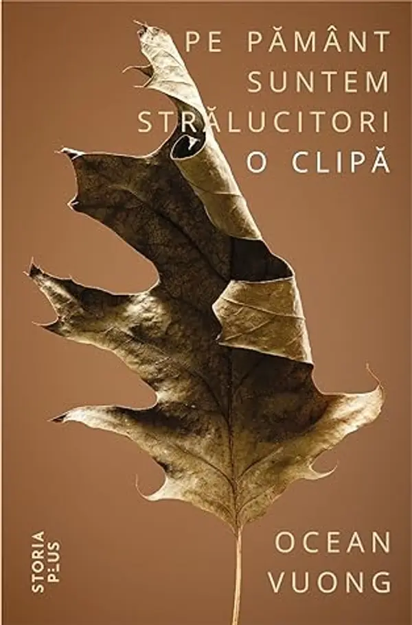 Pe pământ suntem strălucitori o clipă by Ocean Vuong cover