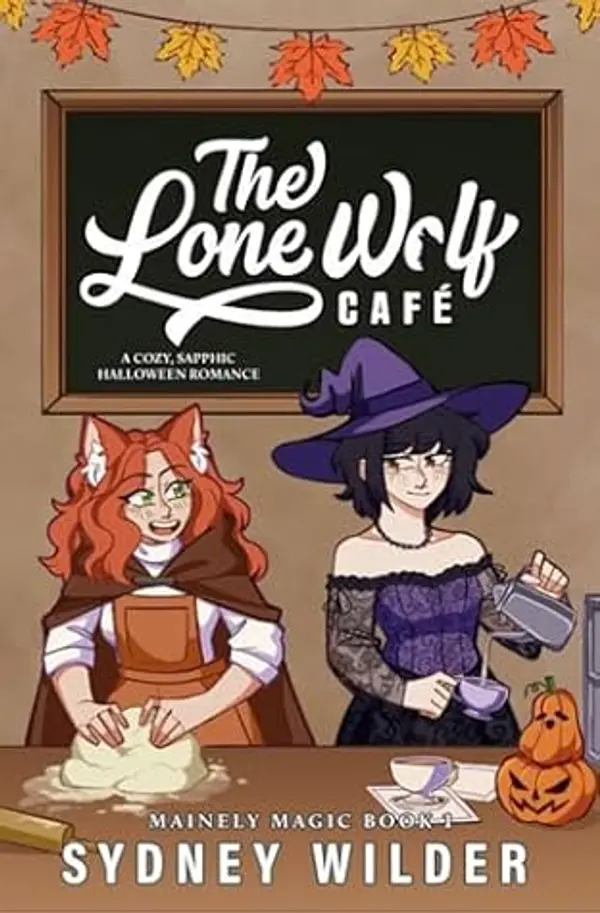 The Lone Wolf Café: A Cozy, Sapphic Paranormal Halloween Romance (Mainely Magic Book 1) by Sydney Wilder cover