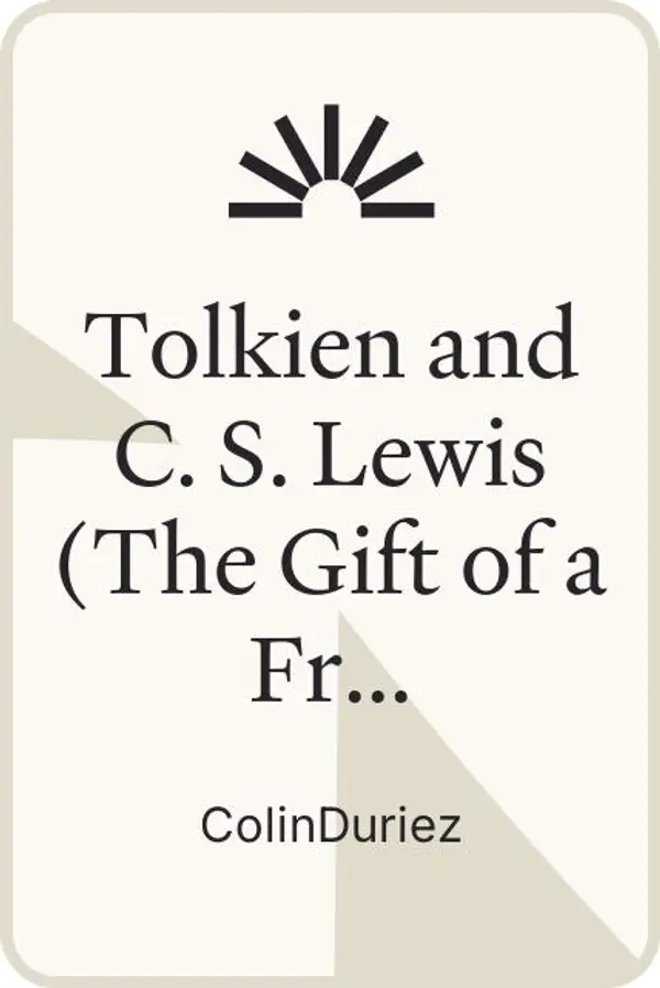 Tolkien and C. S. Lewis( The Gift of a Friendship)[TOLKIEN & C S LEWIS][Paperback] by ColinDuriez cover