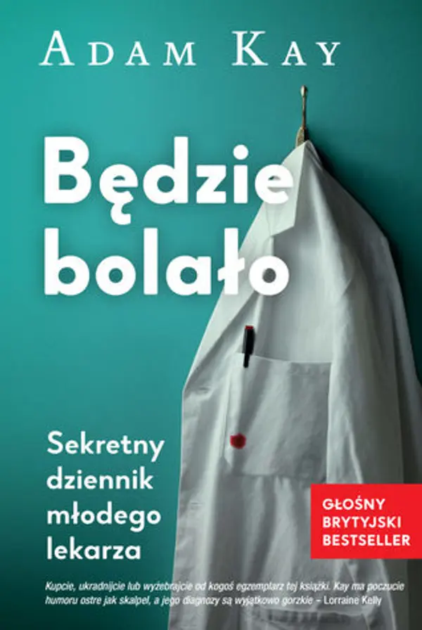 Będzie bolało by Adam Kay cover