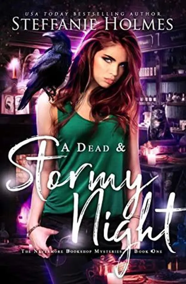 A Dead and Stormy Night (Nevermore Bookshop Mysteries, #1) by Steffanie Holmes cover