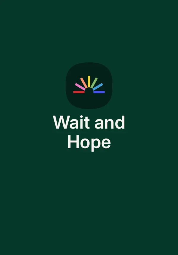 Wait and Hope by mightbewriting cover