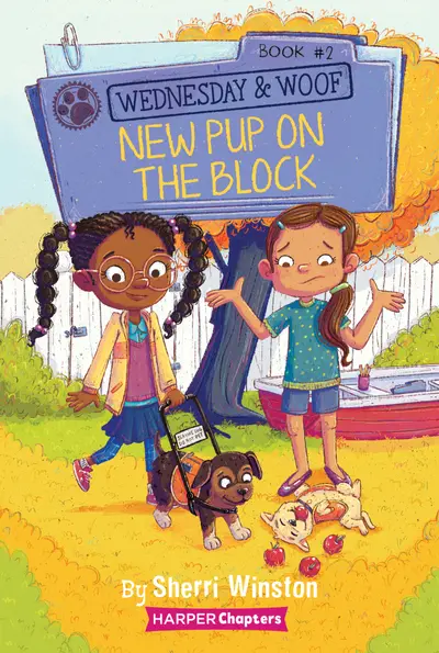 Wednesday and Woof #2: New Pup on the Block book cover