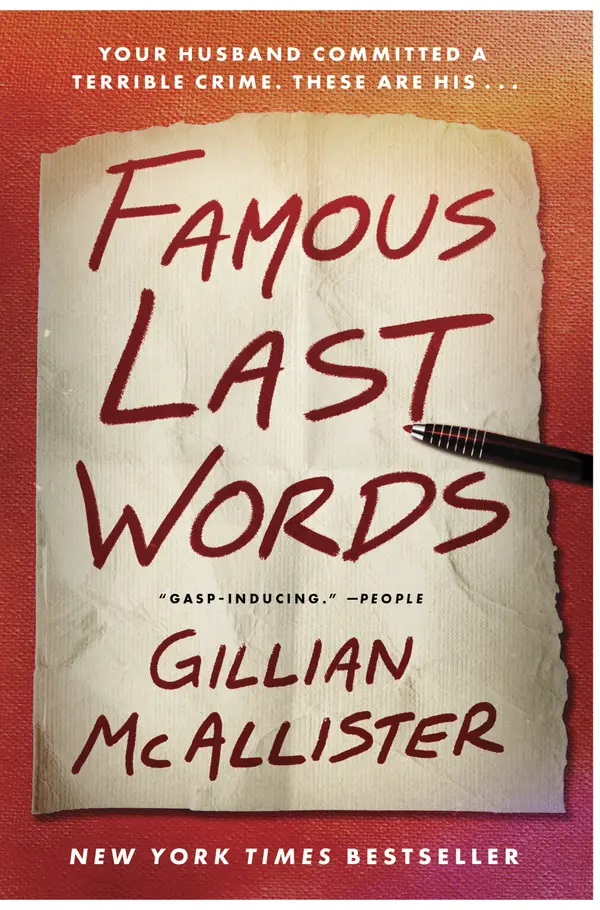 Famous Last Words by Gillian McAllister cover