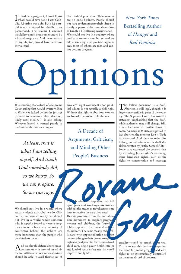 Opinions by Roxane Gay cover