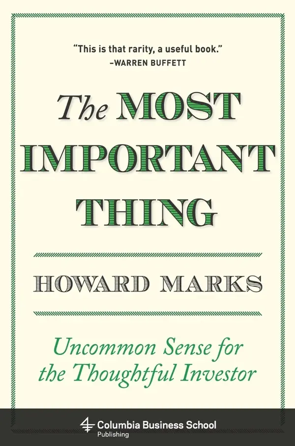 The Most Important Thing by Howard Marks cover