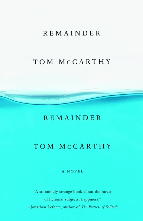 Remainder by Tom McCarthy cover
