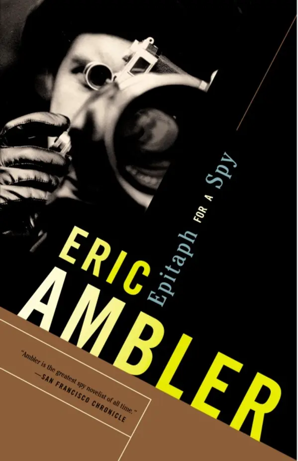 Epitaph for a Spy by Eric Ambler cover