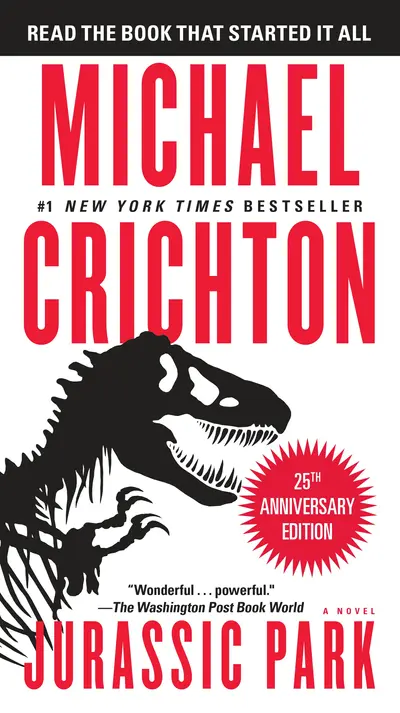 Jurassic Park book cover