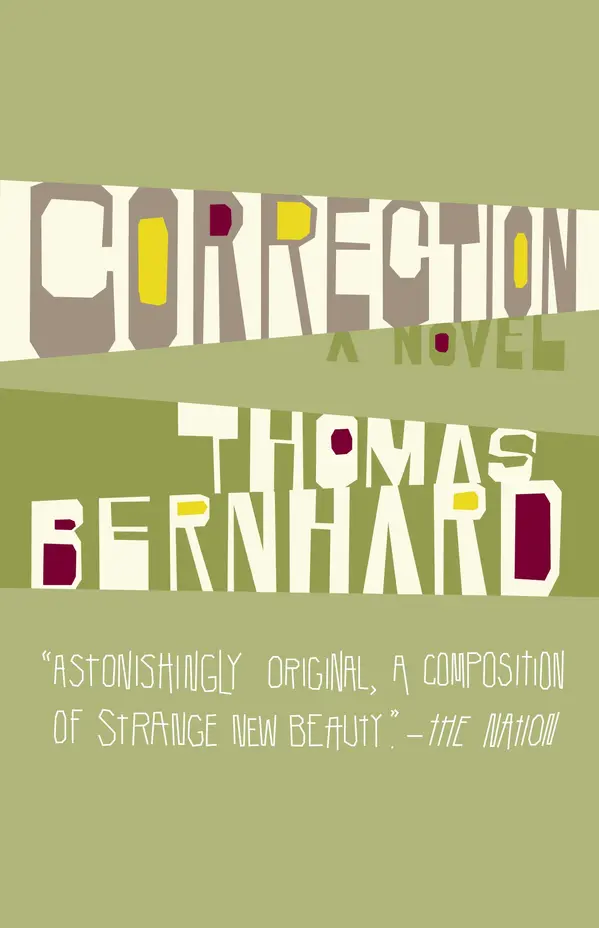 Correction by Thomas Bernhard cover