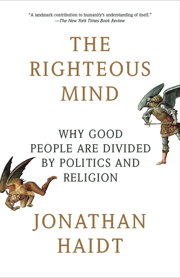 The Righteous Mind by Jonathan Haidt cover