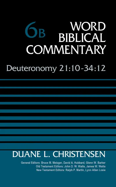 Deuteronomy 21:10-34:12, Volume 6B book cover