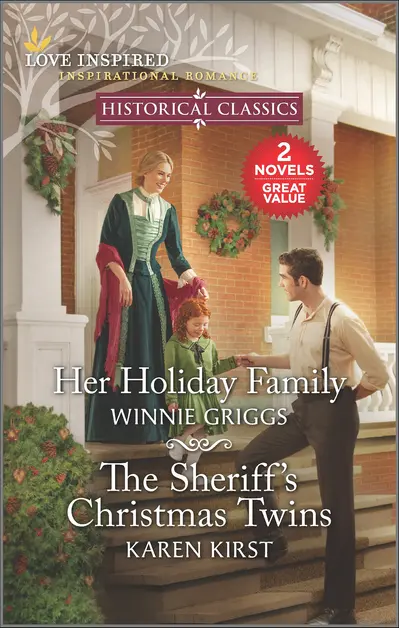 Her Holiday Family and The Sheriff's Christmas Twins book cover