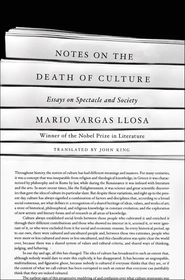 Notes on the Death of Culture by Mario Vargas Llosa, John King cover