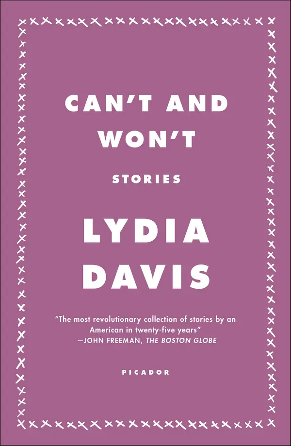 Can't and Won't by Lydia Davis cover