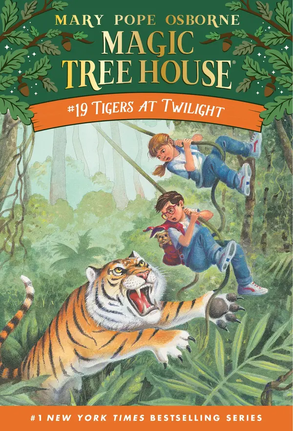 Tigers at Twilight by Mary Pope Osborne, Sal Murdocca cover