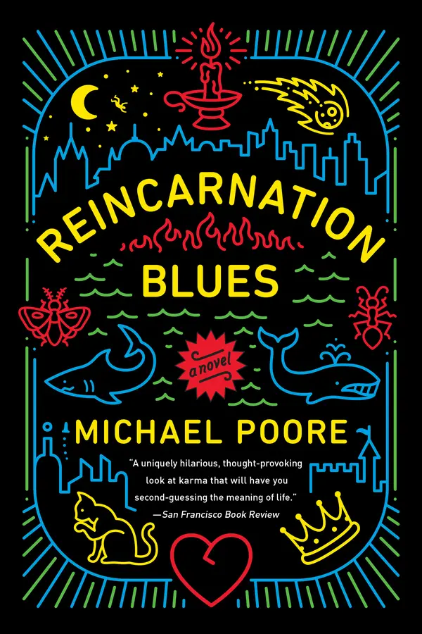Reincarnation Blues by Michael Poore cover