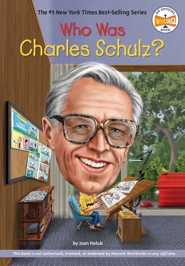 Who Was Charles Schulz? by Joan Holub, Who HQ, Tim Foley cover