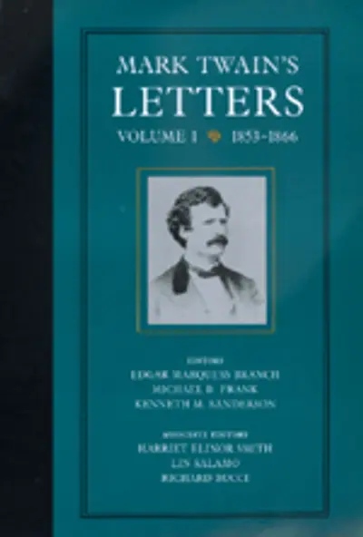 Mark Twain's Letters, Volume 1 book cover