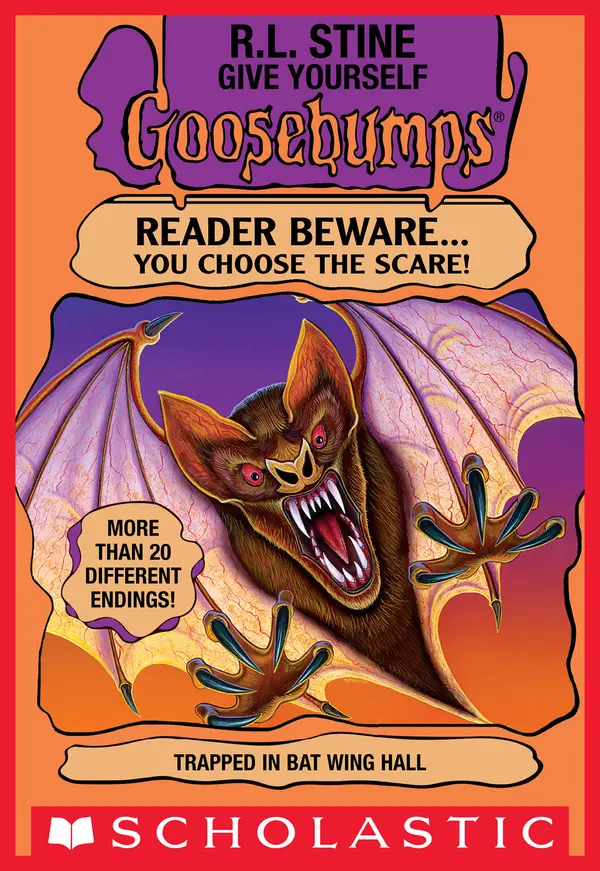 Trapped in Bat Wing Hall by R. L. Stine cover