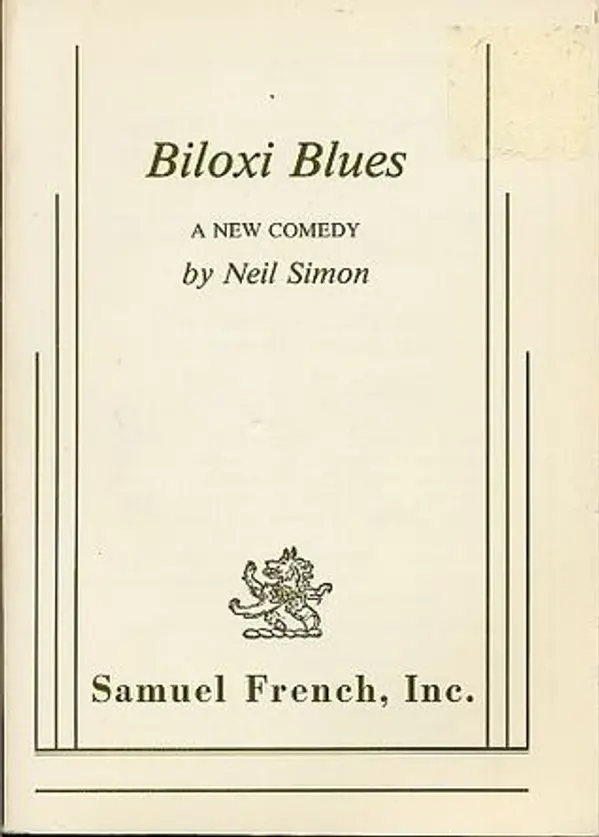 Biloxi Blues by Neil Simon cover