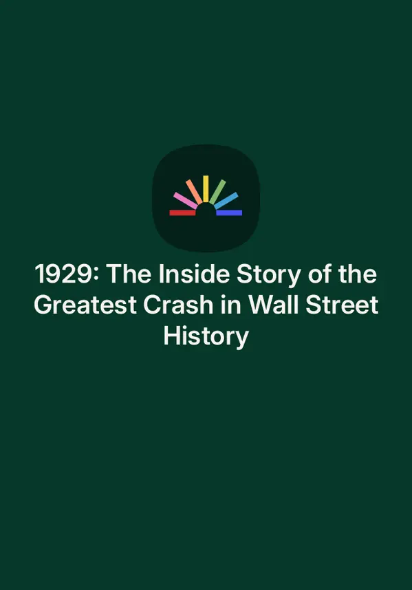 1929: The Inside Story of the Greatest Crash in Wall Street History by Andrew Ross Sorkin cover