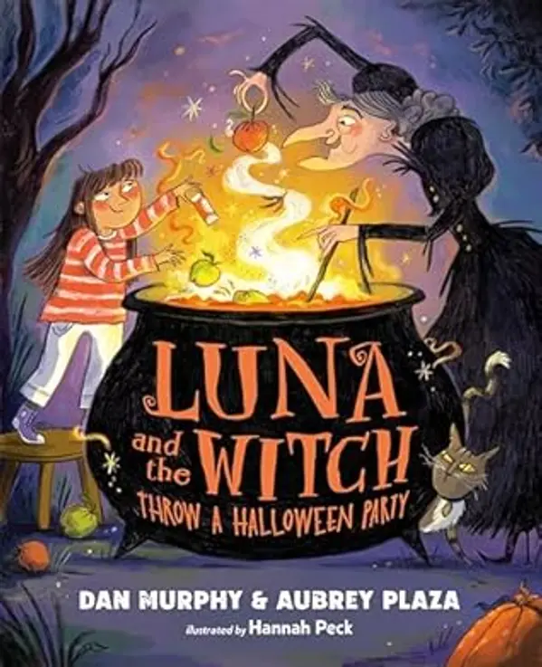 Luna and the Witch Throw a Halloween Party by Aubrey Plaza cover