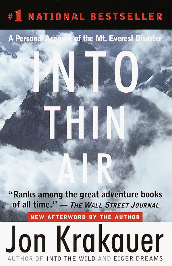 Into Thin Air by Jon Krakauer cover
