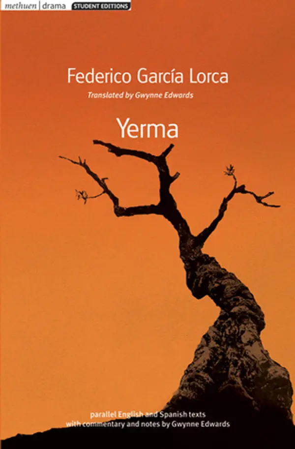 Yerma by Federico García Lorca cover