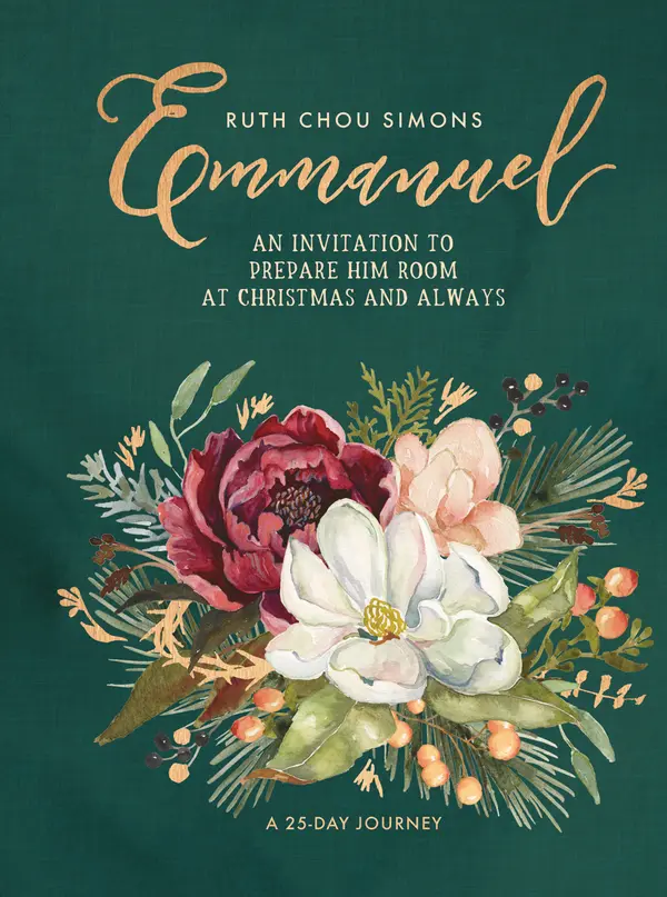 Emmanuel: An Invitation to Prepare Him Room at Christmas and Always by Ruth Chou Simons cover