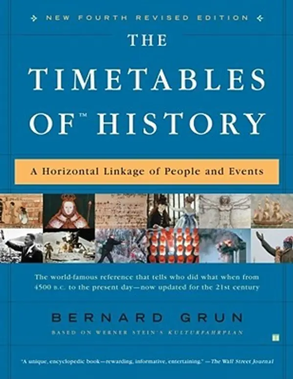 The Timetables of History: A Horizontal Linkage of People and Events by Bernard Grun cover