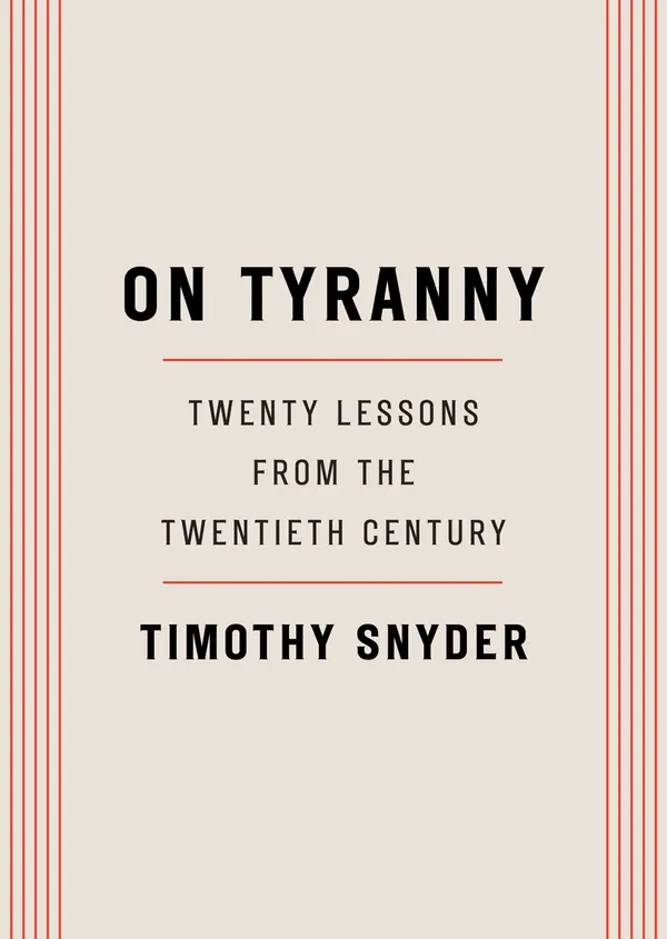 On Tyranny by Timothy Snyder cover