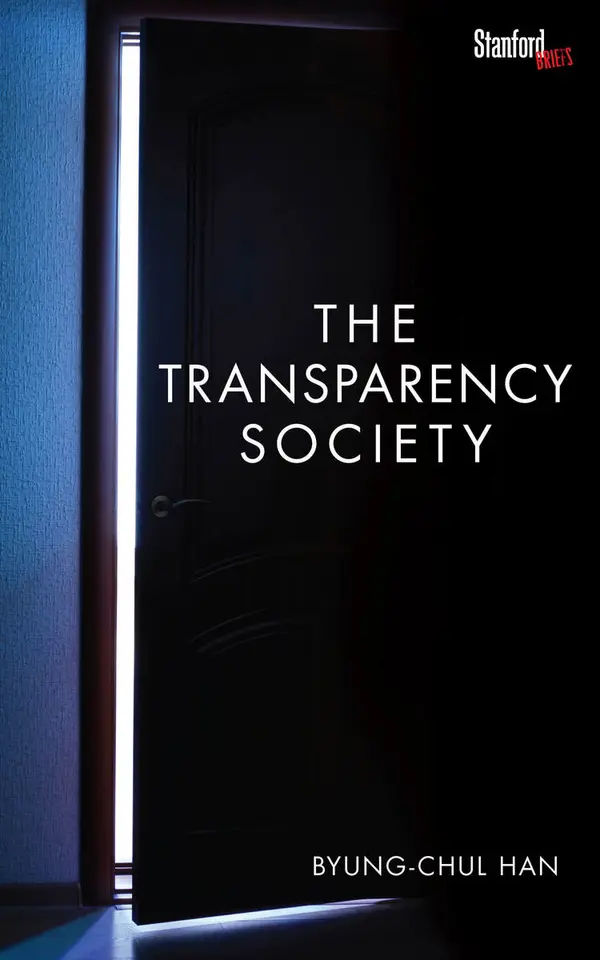 The Transparency Society by Byung-Chul Han cover