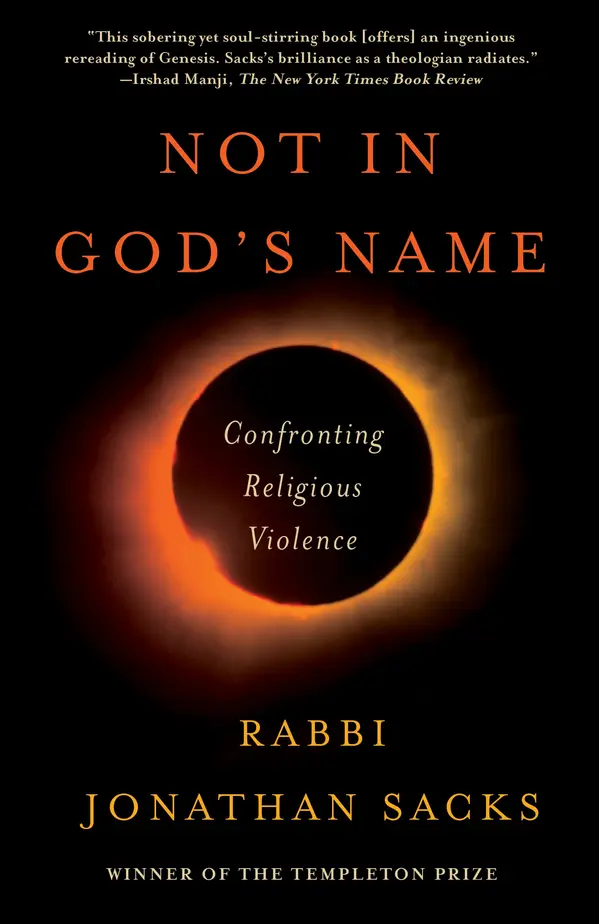 Not in God's Name by Jonathan Sacks cover