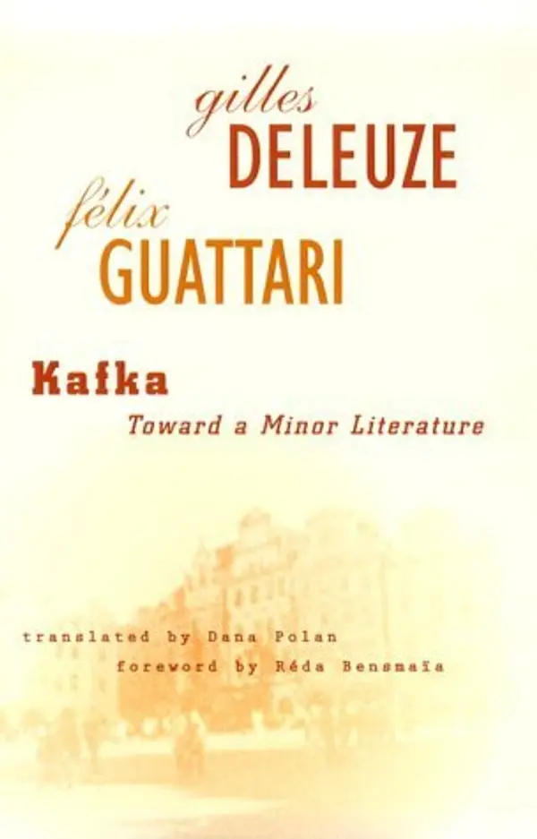 Kafka: Toward a Minor Literature by Gilles Deleuze cover